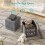 (Dark Grey(30*30*30)) Grey Foldable Ottomans Storage Box 5