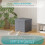 (Dark Grey(30*30*30)) Grey Foldable Ottomans Storage Box 6