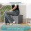 (Dark Grey(30*30*30)) Grey Foldable Ottomans Storage Box 7