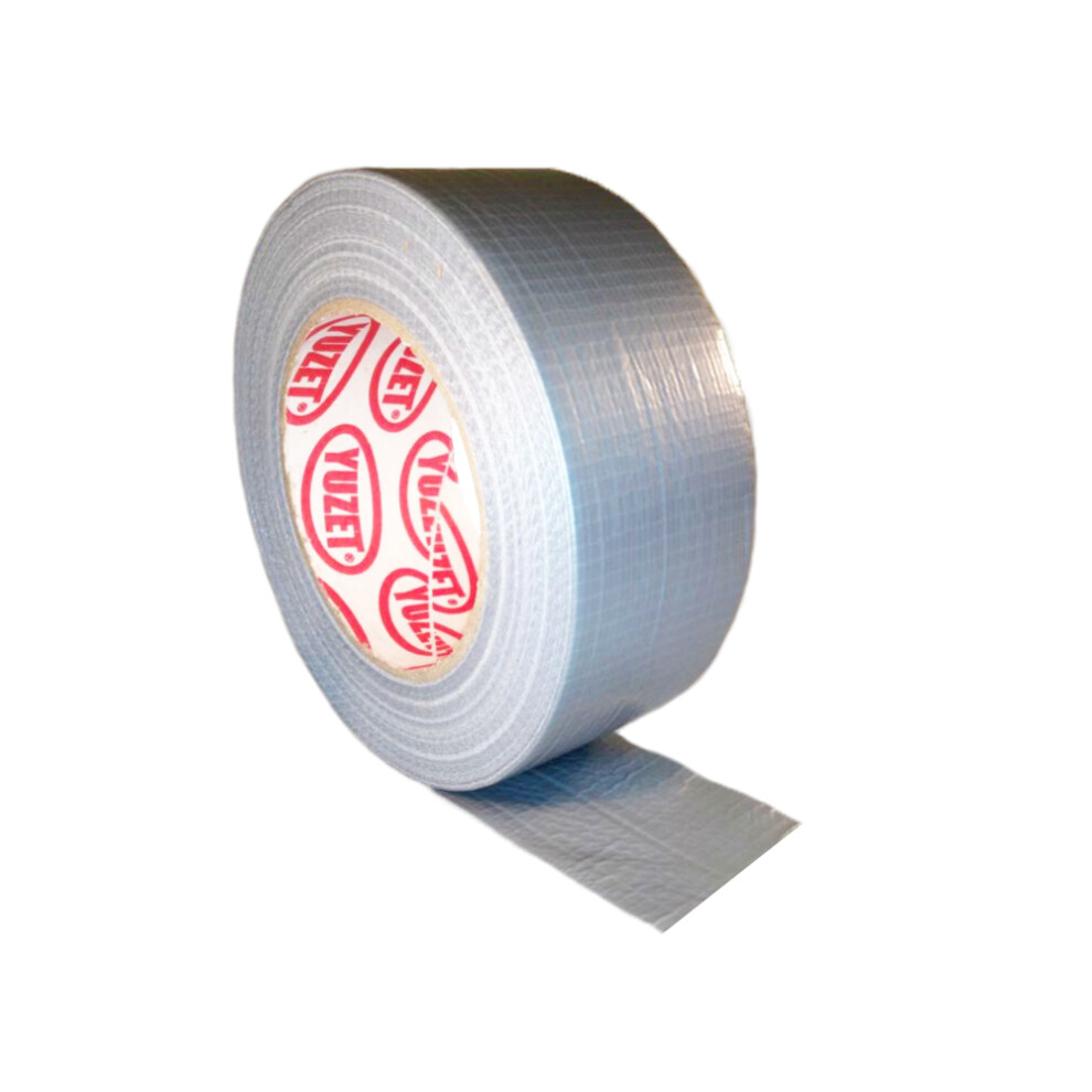 6 Rolls 48mm X 50m Silver Yuzet Premium Gaffer Tape Cloth Gaffa Duck Duct Waterproof