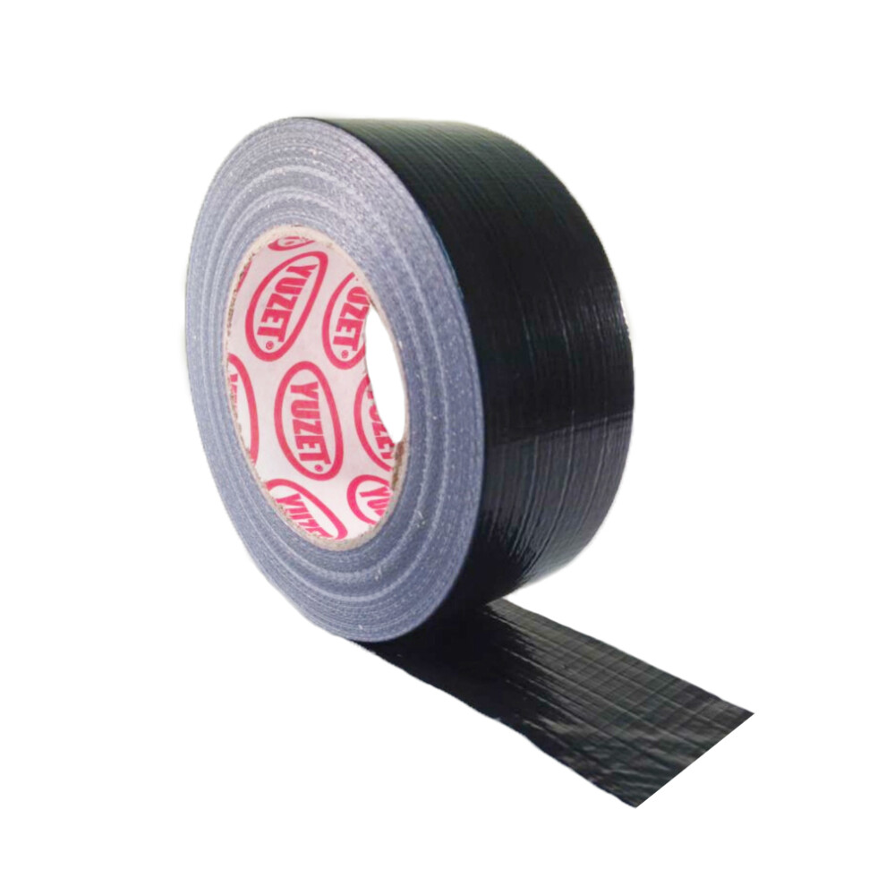 12 Rolls 48mm x 50m Black Yuzet Premium Gaffer Tape Cloth Gaffa Duck Duct Waterproof