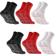 Heated Socks, 6pairs Self-heating Socks, Winter Thermal Socks Winter Tourmaline Magnetic Socks for Skiing