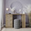 URBN Living (Oak) 115cm Large Computer Desk Office Makeup Vanity Dressing Table 5