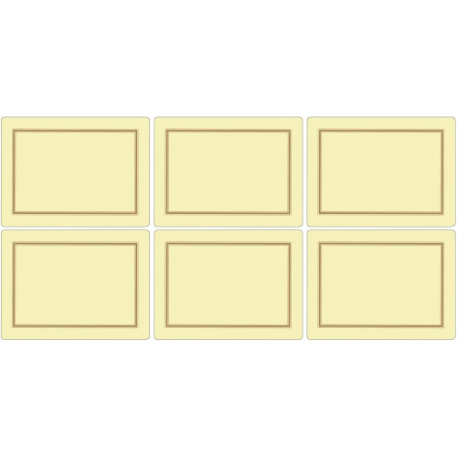 Buy Pimpernel - Boite 6 Dessous De Verre - Carré - Classic Cream Portmeirion X0010268061 At