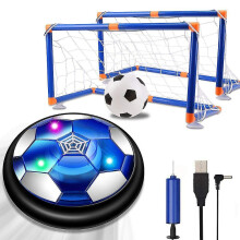 Hover Soccer Ball Set Rechargeable Air Power Soccer With 2 Goals Hovering Soccer Ball With Led Ligh