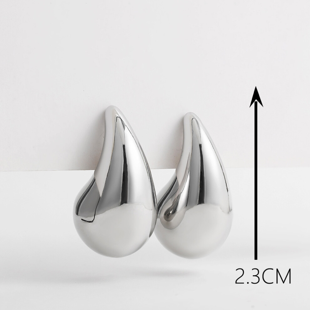 Photos - Earrings Fashion Chunky Gold Plated Waterdrop (AY5809806)