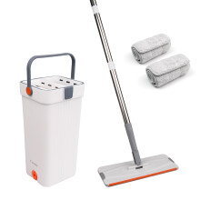 (Design - 3) Self-Cleaning 360-Degree Rotate Spin Microfiber Mop and Bucket Set Washing Dry