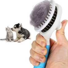 Blue Cat Brush Self-cleaning Plucking Removes Pet Long Hair Suitable