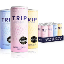 TRIP Mindful Blends - Mixed Pack Sparkling Drink with Magnesium Citrate + Ashwagandha