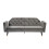 Comfy Living (Grey) Plush Velvet Tufted Sofa Bed In Various Colours 3