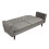 Comfy Living (Grey) Plush Velvet Tufted Sofa Bed In Various Colours 4