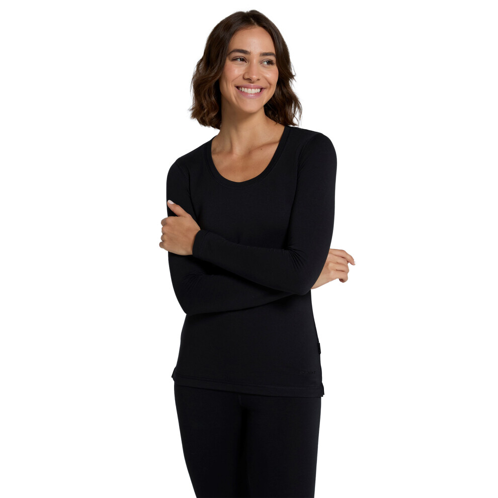 (16 UK, Jet Black) Animal Womens/Ladies Blaze Base Layer Top