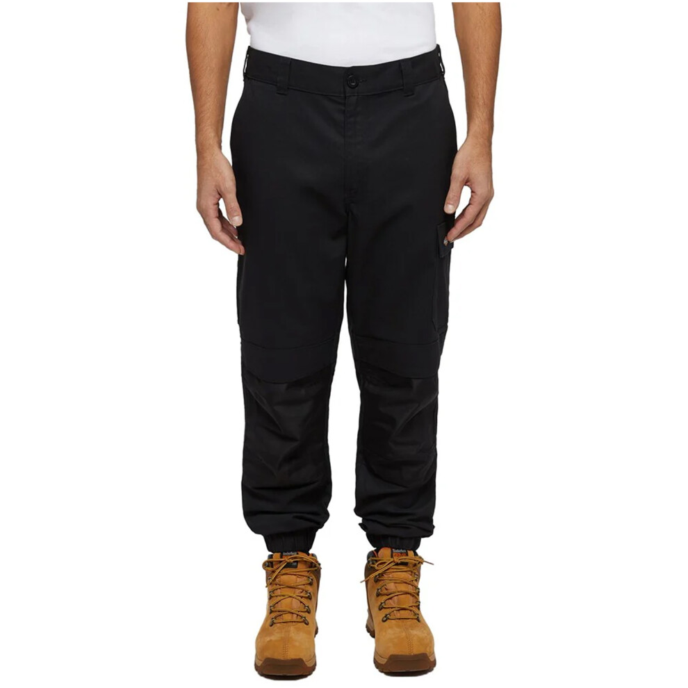 (XXL, Black) Dickies Womens/Ladies Twill Cargo Pocket Jogging Bottoms