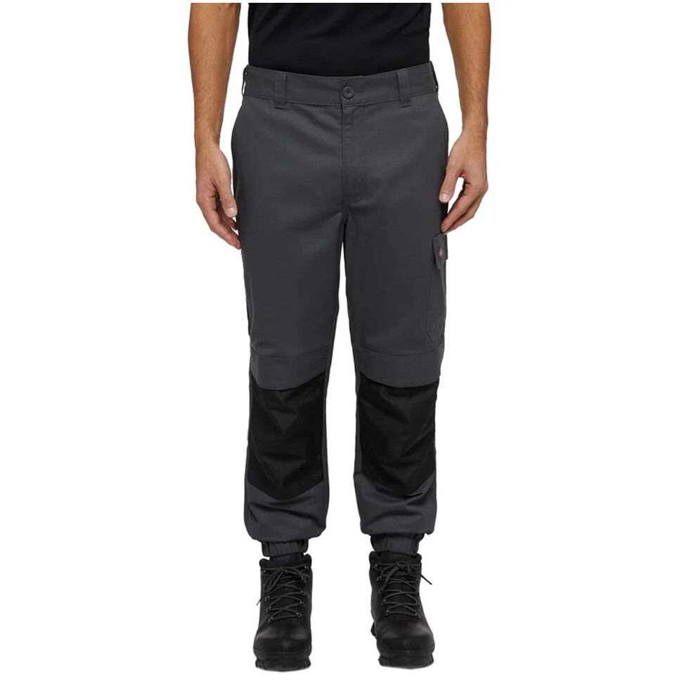 (XL, Charcoal) Dickies Womens/Ladies Twill Cargo Pocket Jogging Bottoms