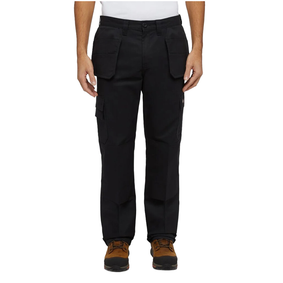 (32L, Black) Dickies Mens Everyday Holster Pocket Work Trousers