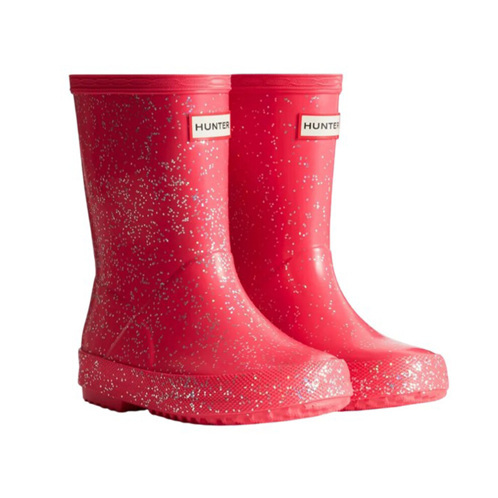 (6 UK Child, Thrift) Hunter Girls First Giant Glitter Wellington Boots