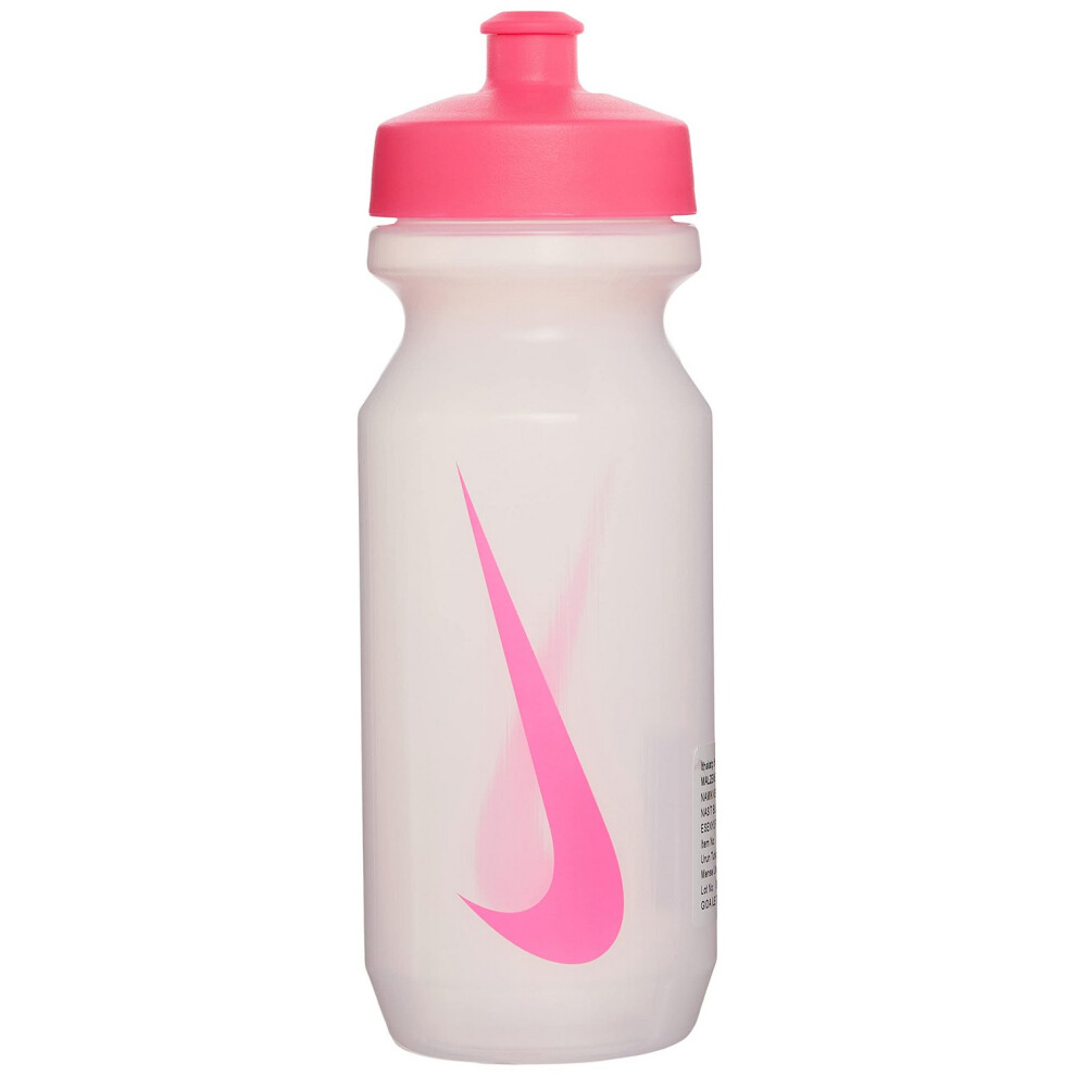 (One Size, Clear/Pink) Nike Big Mouth 2.0 Wide Mouth 650ml Water Bottle