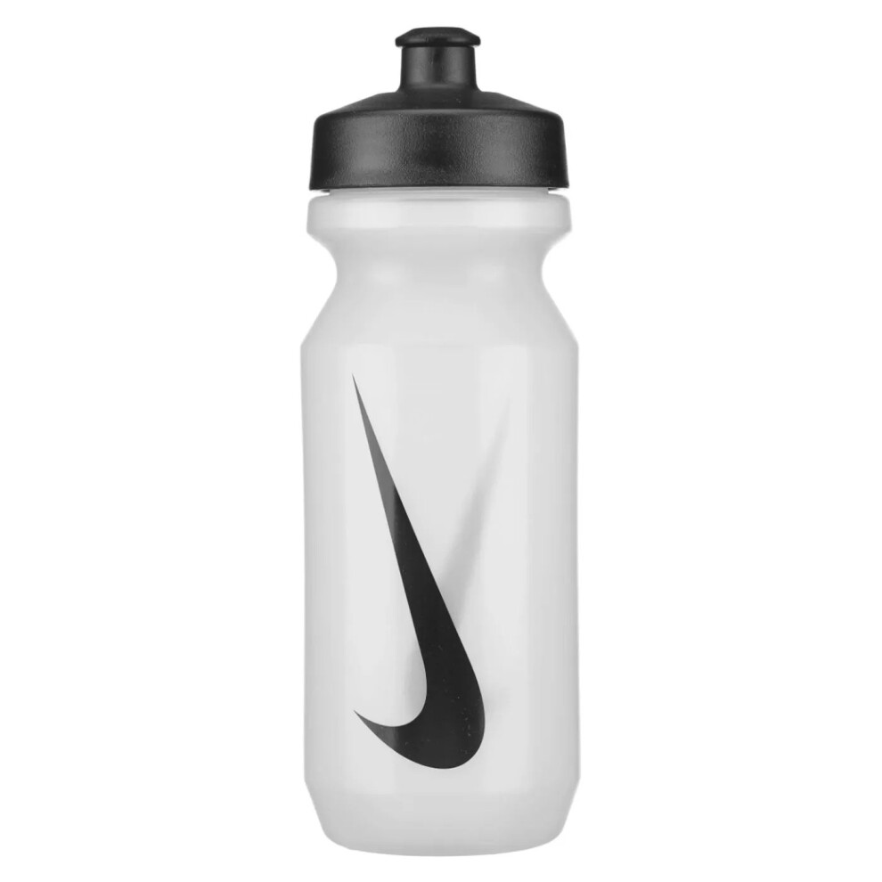 (One Size, Clear/Black) Nike Big Mouth 2.0 Wide Mouth 650ml Water Bottle