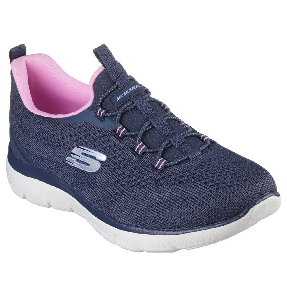 (3 UK, Navy/Pink) Skechers Womens/Ladies Summits New Nature Trainers