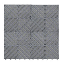 Geventileerde Kliktegels 3,2m x 6m voor Garage en Werkplaatsen, Antislip - 120 Grijs