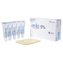 Emla 5% Cream|Provides effective pain relief for minor skin procedures | Topical Anesthetic Fast-Acting Pain Relief for Skin Procedures 5x5g