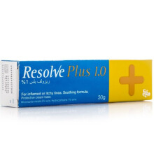 Resolve Plus 1% Cream|Provides fast relief from skin inflammation, redness, and itching |Powerful Relief for Skin Irritations and Infections 30g