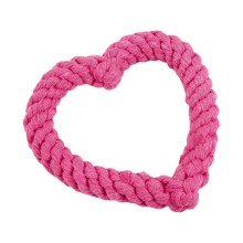 (Dark Pink) Dog Chew Toy Creative Heart Shaped Pet Chew Toy Bite-resistant Fun Cat Training Teething Toy Pet Supplies For Christmas