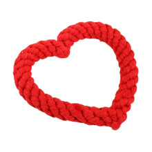 (Red) Dog Chew Toy Creative Heart Shaped Pet Chew Toy Bite-resistant Fun Cat Training Teething Toy Pet Supplies For Christmas