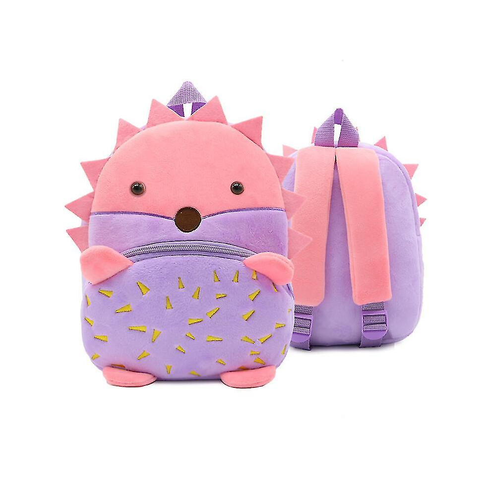 (hedgehog) Cartoon Animal Plush Children's School Bag Toddler Backpack Boys Girls/kids Gifts 45 Patterns For Your Choice-image-OPC-PFVX6VQ-NEW