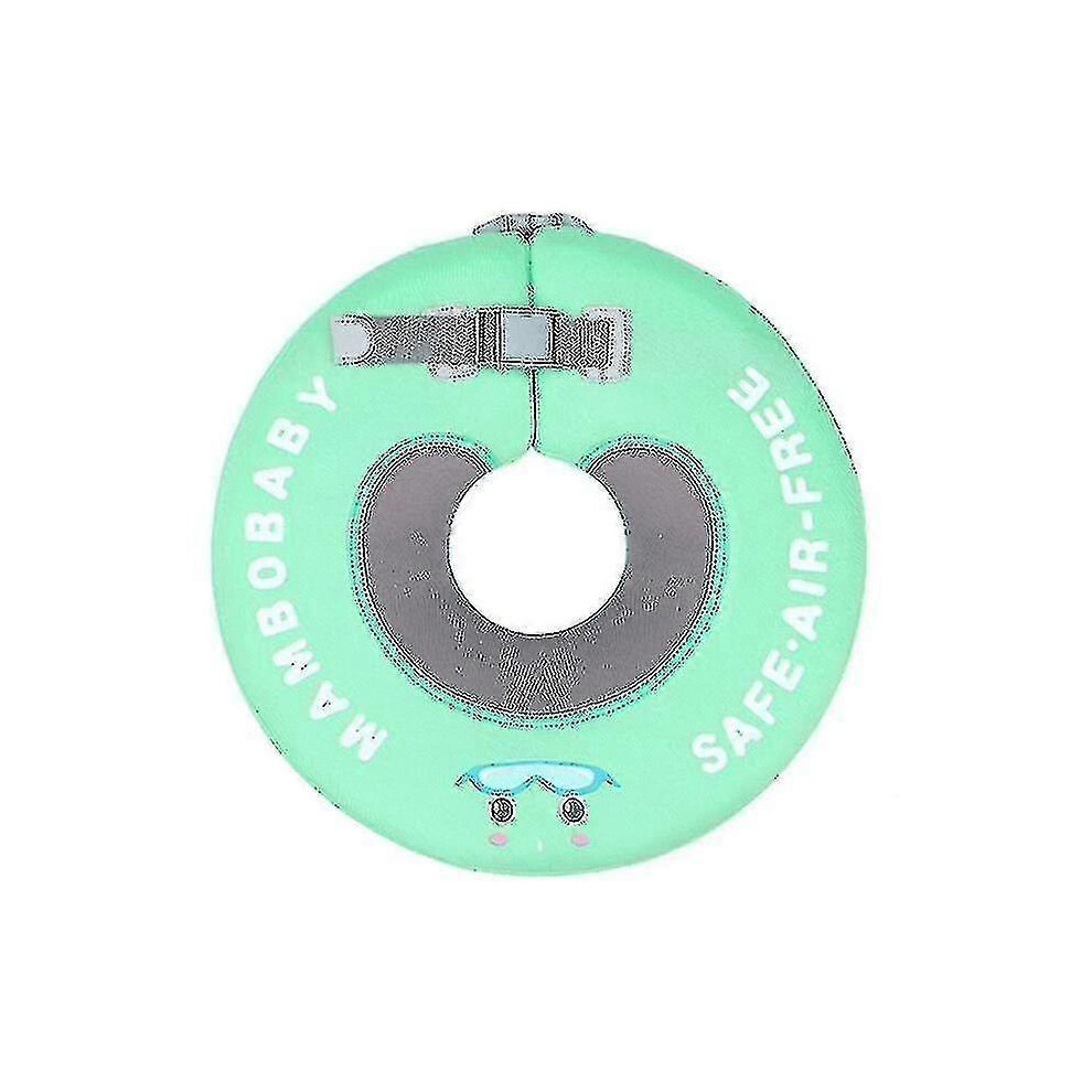 (M, ) Summer Non-Inflatable Cute Infant Swim Trainer Baby Neck Swimming Ring Floating-Yky Green