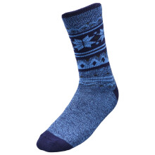 (1 Pair - Navy - 406B) Mens Thermal Insulated ExtraThick FleeceHeatSocks