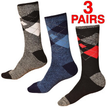(3 Pairs  - 406C) Mens Thermal Insulated ExtraThick FleeceHeatSocks