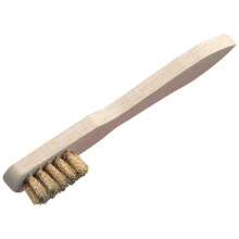 Lessmann 125.111 Spark Plug Brush 2 Row Brass Wire