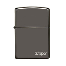 Accendino Zippo Black Ice con logo Zippo