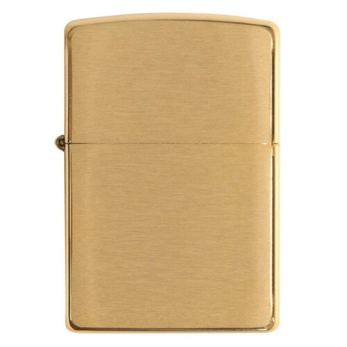 Zippo Zippo Lighter High Brushed Brass Armor Windproof Flame Flip Top Refillable Fuel