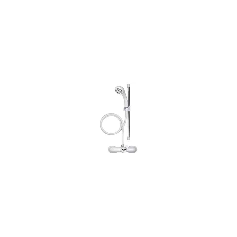 Croydex Bath Shower Mixer Set White & Chrome, 430mm, (AB220022)