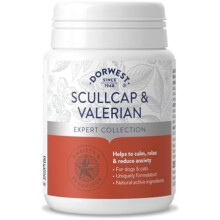DORWEST HERBS Scullcap & Valerian Calming Tablets for Dogs and Cats, 200 Tablets, Natural Dog Calming Supplements for Stress and Anxiety Relief