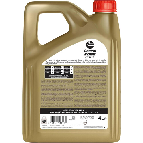 Castrol Castrol EDGE 5W-30 M Engine Oil 4L, White 1