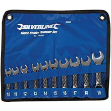 Silverline 630063 Stubby Spanner Set 10pce 10 - 19 mm