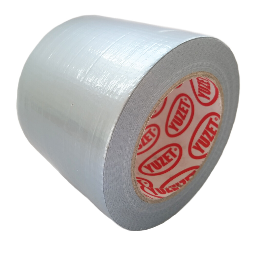 12 Rolls 96mm x 50m Silver Yuzet Premium Gaffer Tape Cloth Gaffa Duck Duct Waterproof