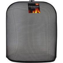 JVL Black Cairngorn Spark guard, fire guard, fire screen, fire surround