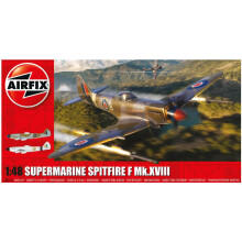 Airfix Model Set - A05140 Supermarine Spitfire F Mk.XVIII Model Building Kit - Plastic Model Plane Kits for Adults & Children 8+