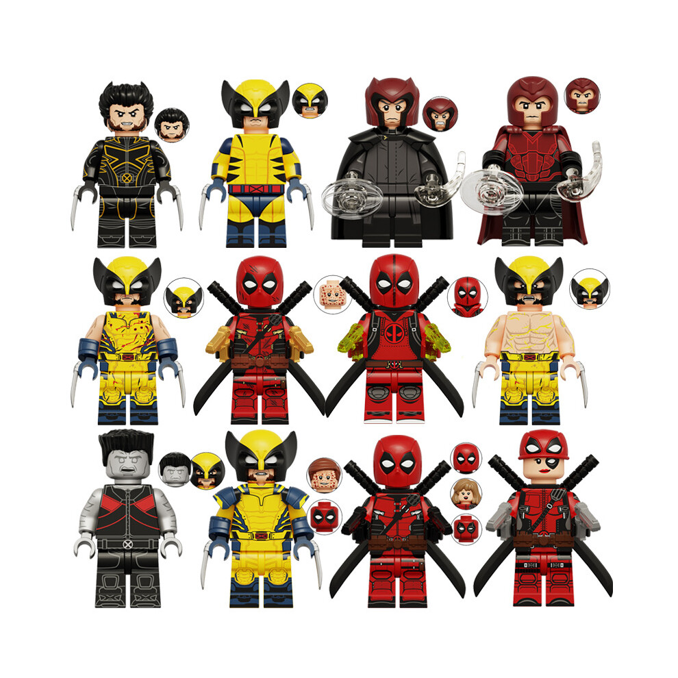 Enekio (12Pcs) 12Pcs Marvel Superheroes Minifigures Toys Fit Lego