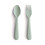 mushie Flatware Fork and Spoon Set For Kids Made in Denmark (Sage) 1