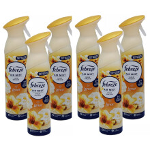 6 X 185 ml Febreze Air Mist Air Freshener Spray - Gold Orchid