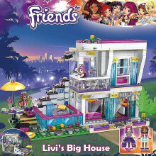760pcs Pop Star Livi's House Building Block Compatible With 41135 Friends For Girls Figures Bricks Educational Toys For Children