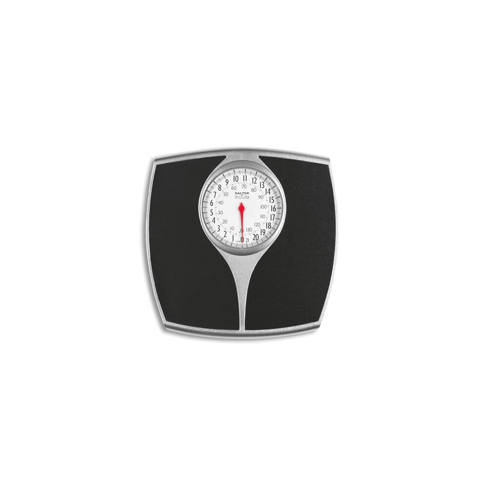 Salter Speedo Dial Bathroom Scale - Mechanical Weighing Scales For Body Weight, Instant Readings, Large Foot Platform, Weighs Up To 136 kg/ 21 st