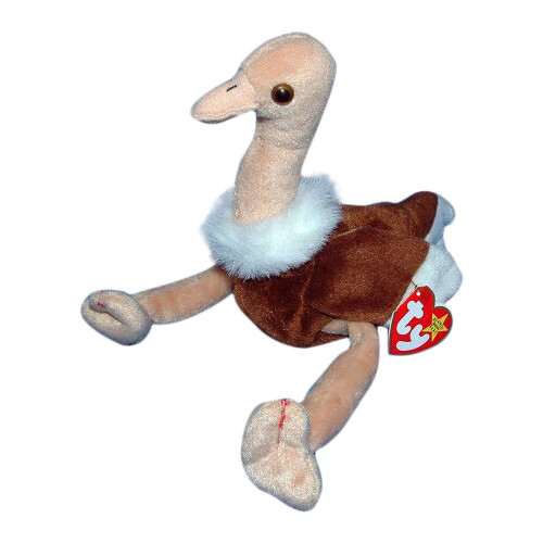 Ty Ty Beanie Babies Stretch l'Ostrich - Ritirato