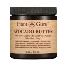 Beurre Corporel Avocat 8 oz. 100% Pur Naturel Froid Pressé. Hydratant Peau, Cheveux, Ongles, DIY Crèmes, Baumes, Savons.