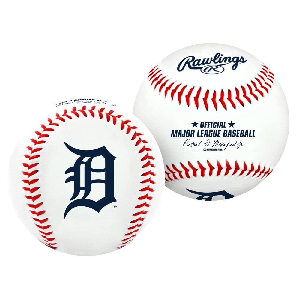 Photos - Other Inventory Rawlings MLB Detroit Tigers Team Logo Baseball, Official, White 1240027121